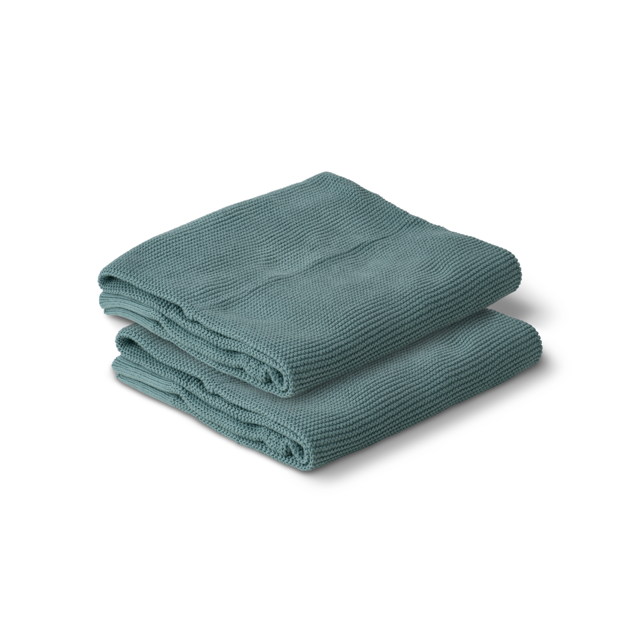 Cotton Classic Knit Baby Blanket | Mantis Green