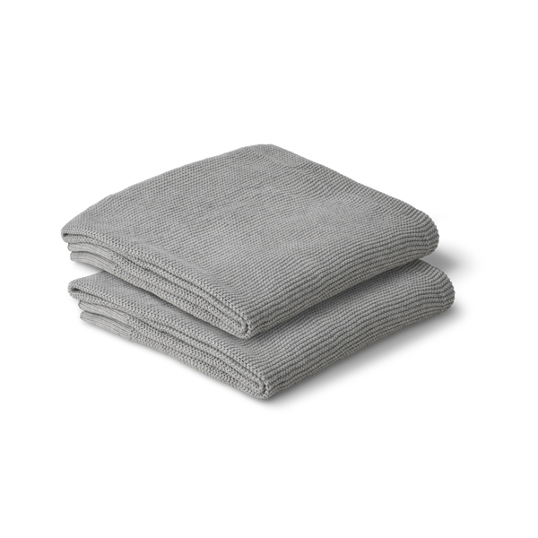Organic Cotton Classic Knit Baby Blanket | Dove Grey