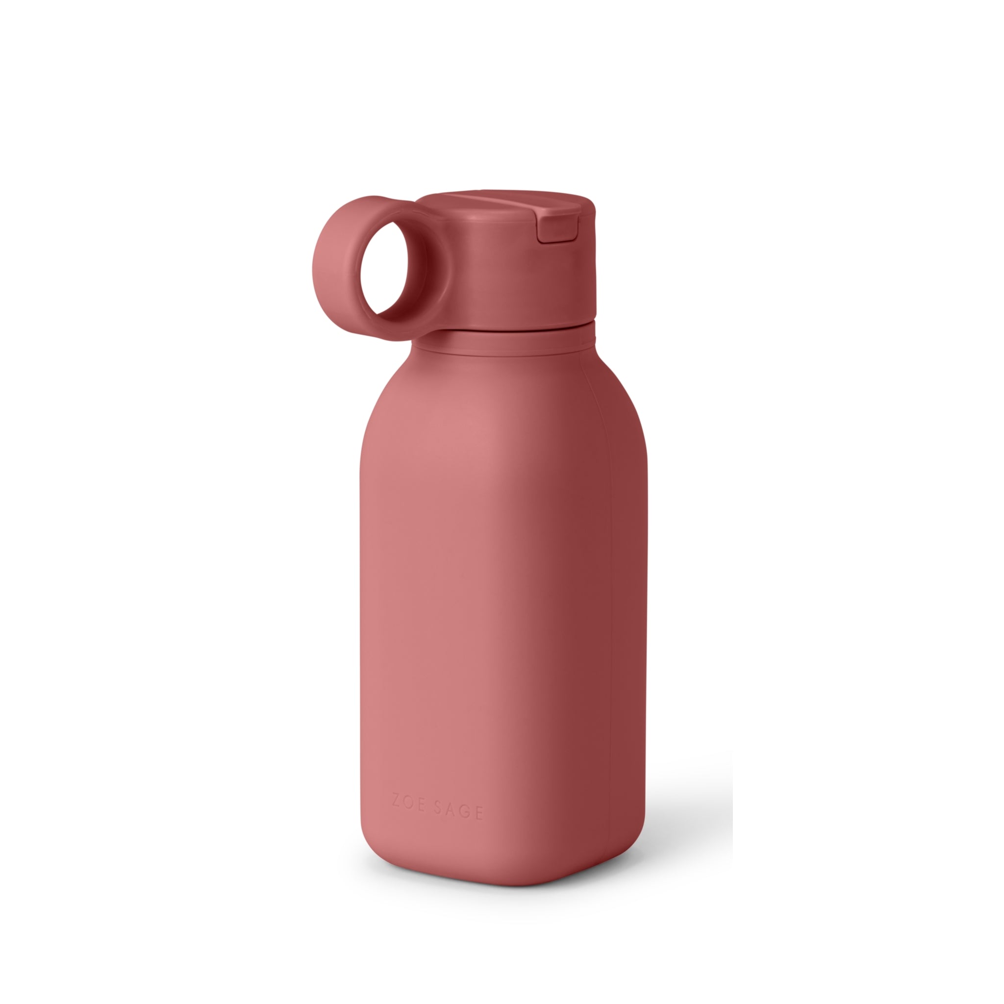 Silicone Drinking Water Bottle 450ml | Dusty Pink