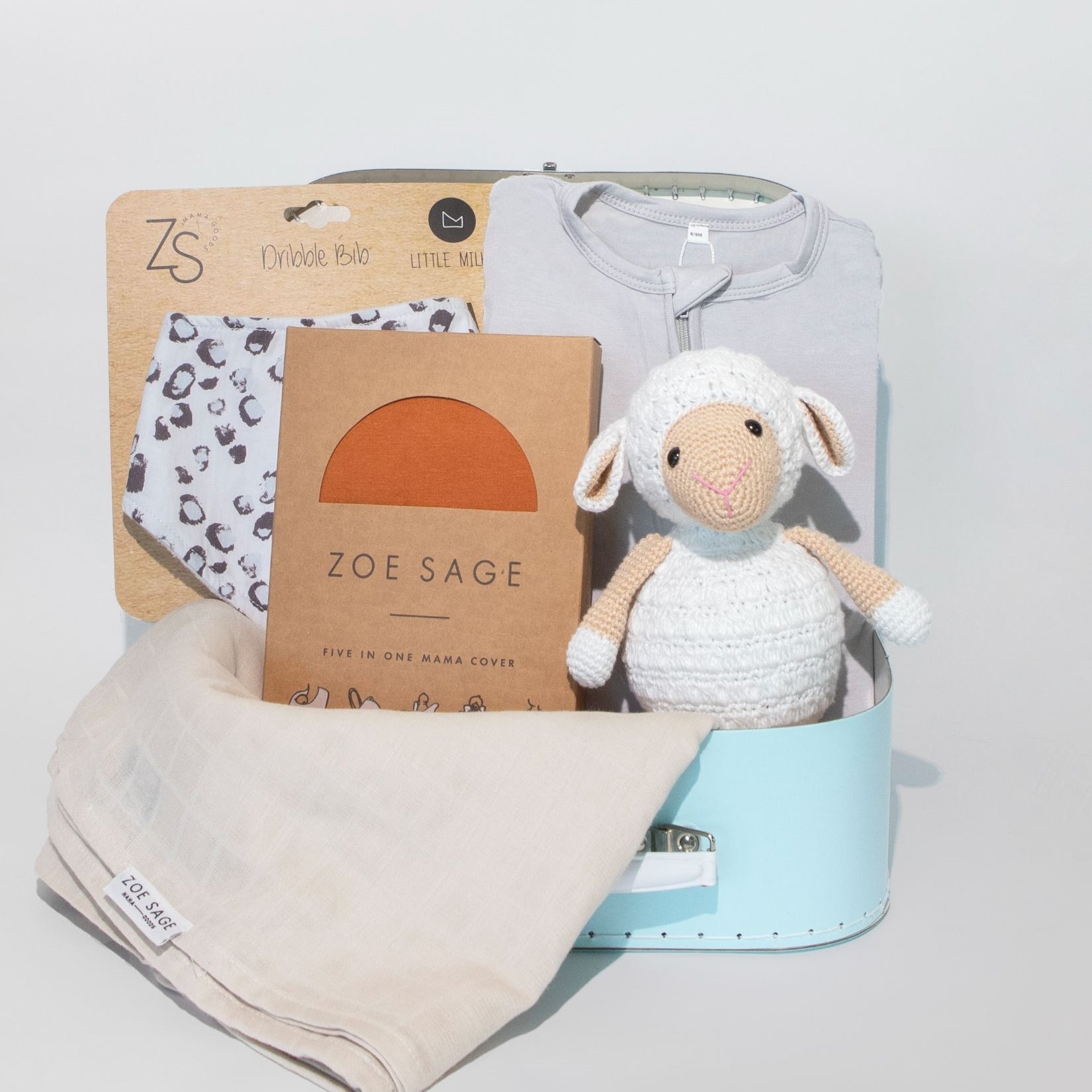 New Born Baby Mum Gift Box Hamper - Boy Blue