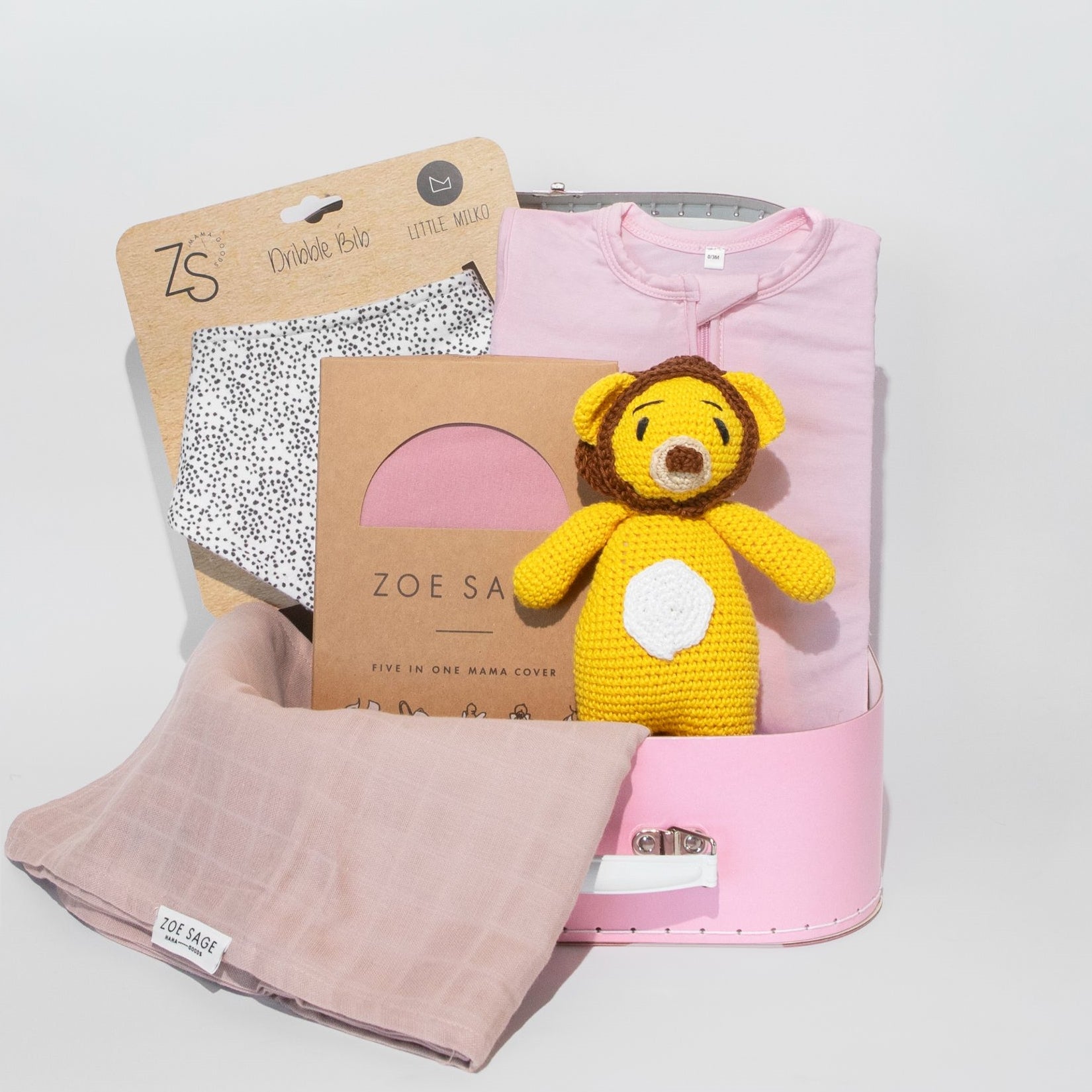 New Born Baby Mum Gift Box Hamper - Girl Pink