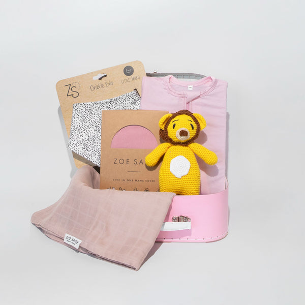 New Born Baby Mum Gift Box Hamper - Girl Pink
