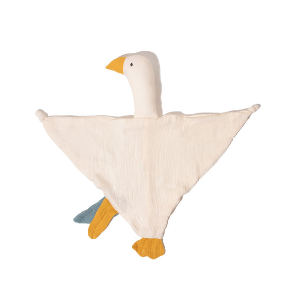 Baby Goose Security Comforter Blanket | Parchment