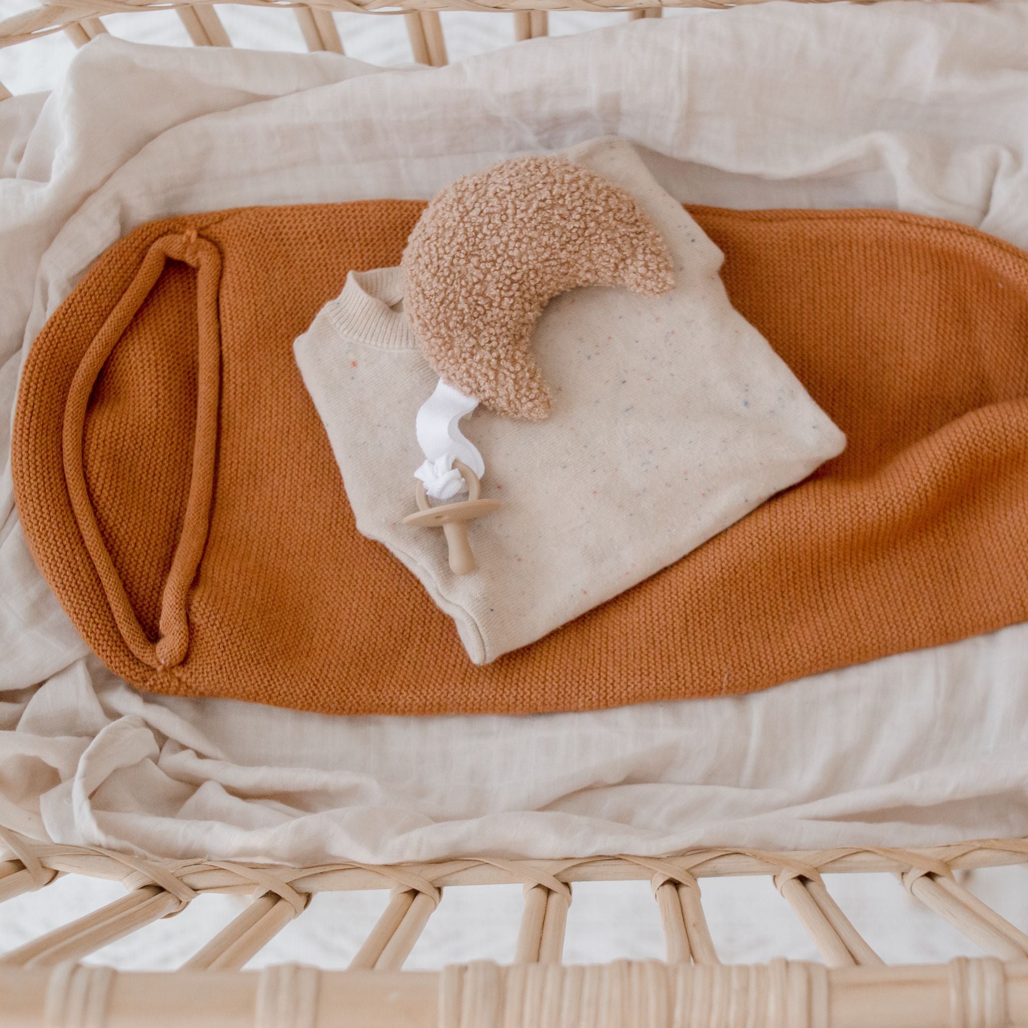 Merino Wool Knitted Dreamtime Cocoon Pod | Savannah Rust