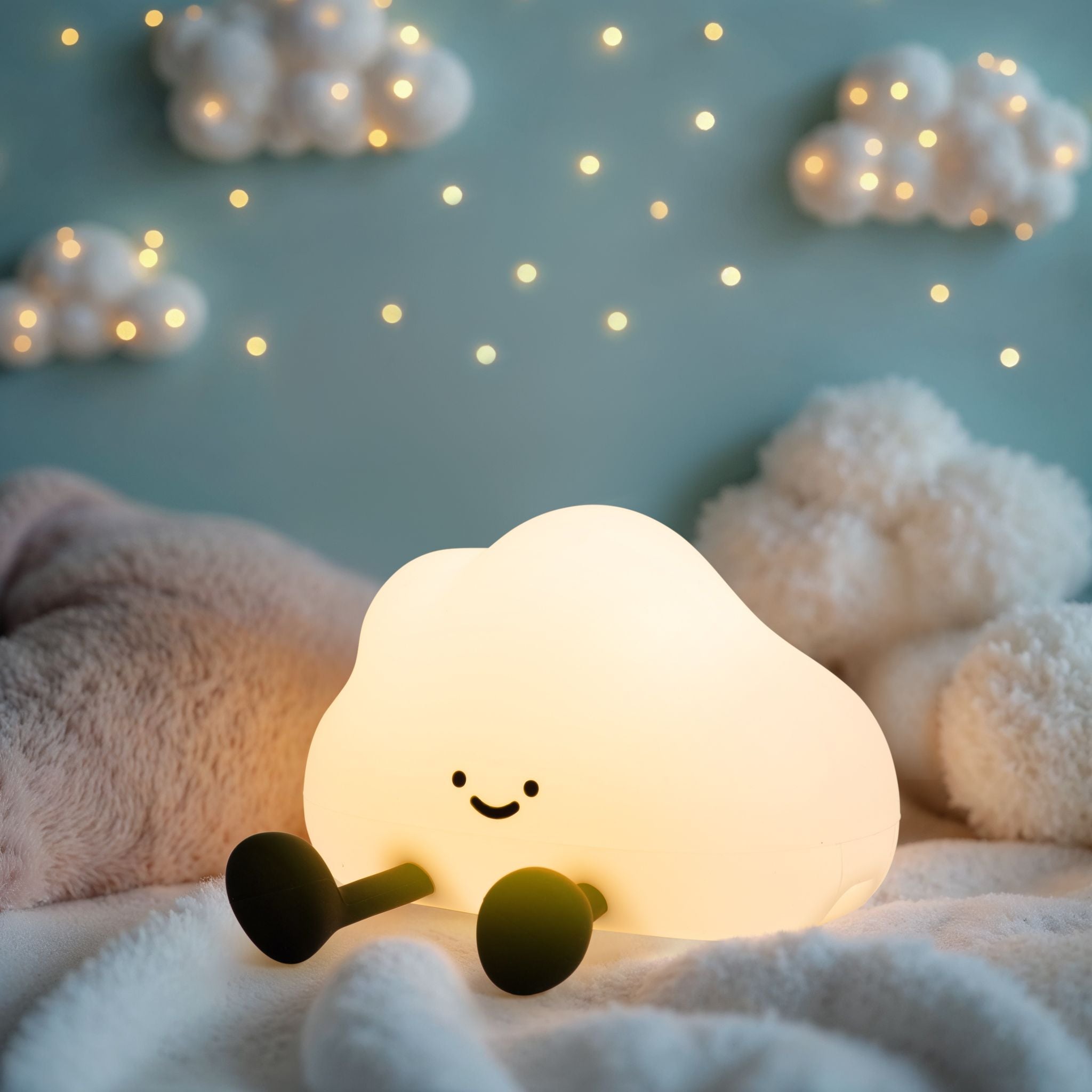 Cloud LED Night Light USB Rechargeable Animal Touch Control Lamp