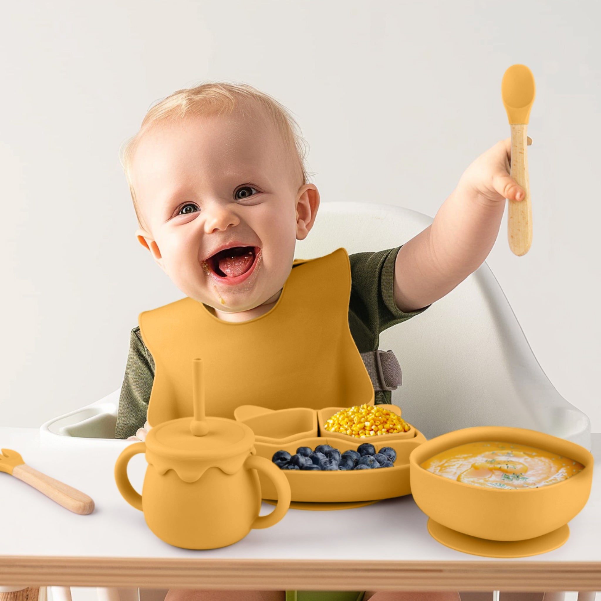 Silicone Baby Feeding Set 11pc Bundle | Sundance