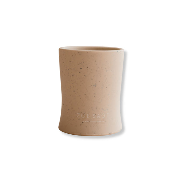 Silicone Speckled Soft Grip Open Cup | Oat-Zoesage