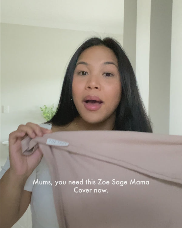 Video of mum giving benefits of 5 in 1 Multi-Use Mama Cover