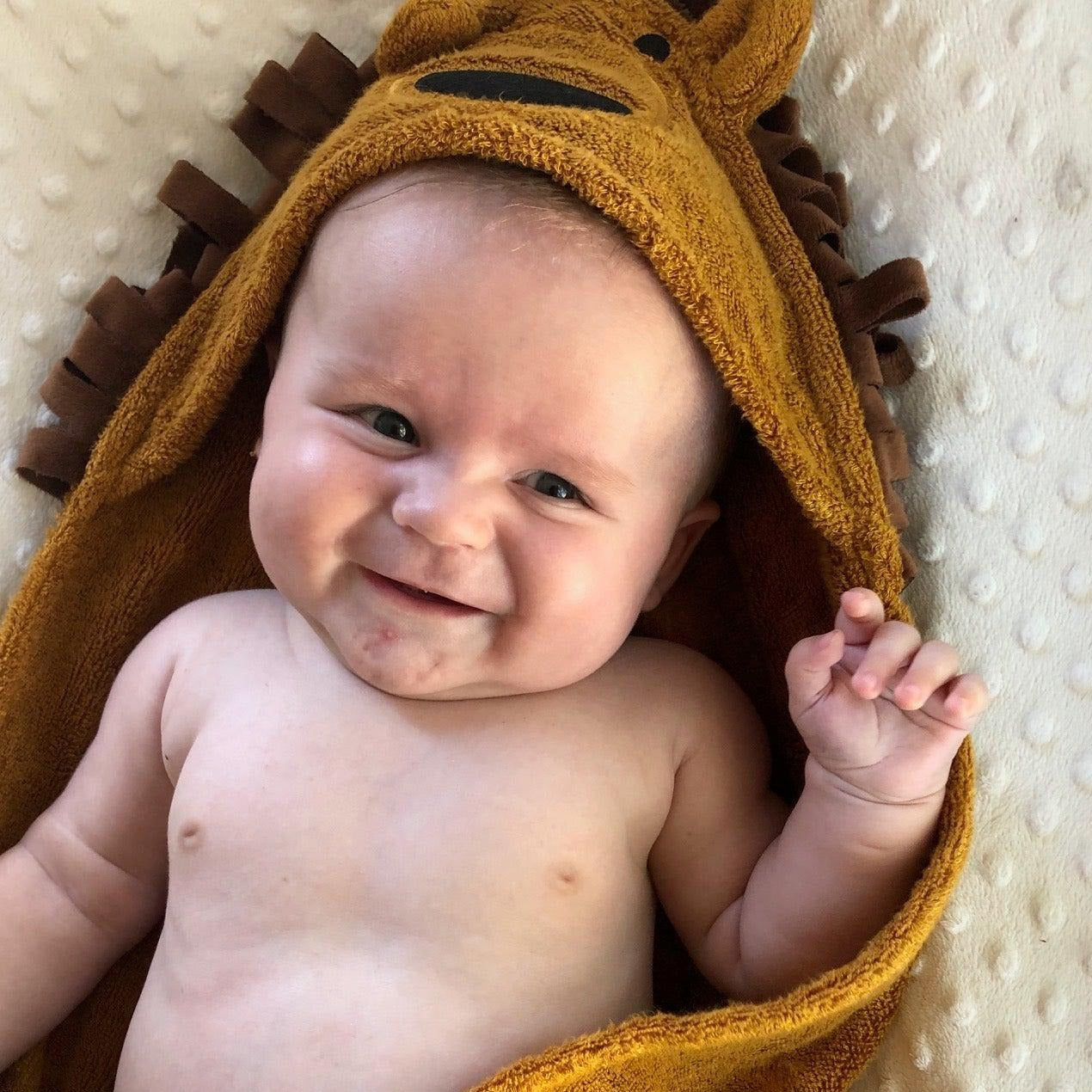 Lion hooded baby towel hot sale