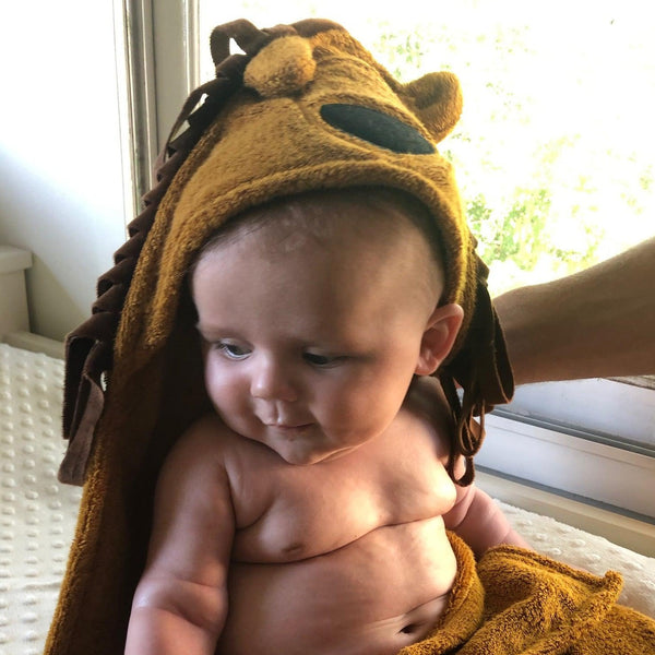 Lion Hooded Baby Towel & Mitt – MARTIN-Zoesage
