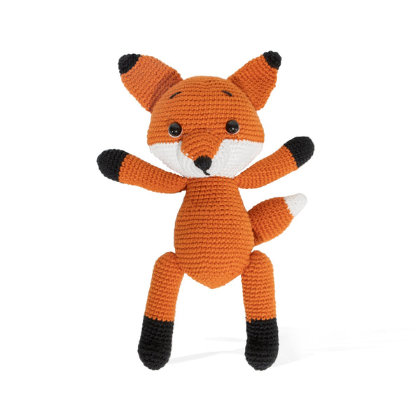 Hand Knitted Animal Doll | Bruno the Fox
