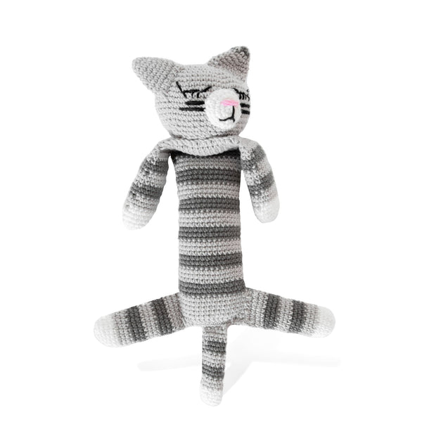 Hand Knitted Animal Doll | Mittens the Cat