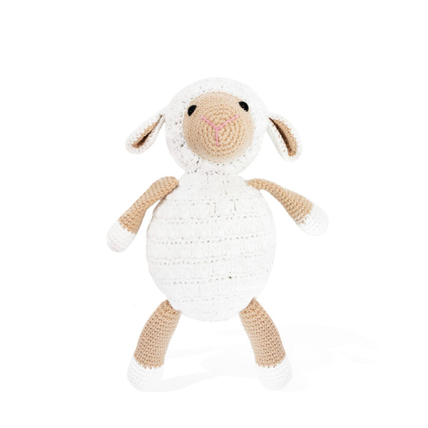 Hand Knitted Animal Doll | Eddie the Lamb