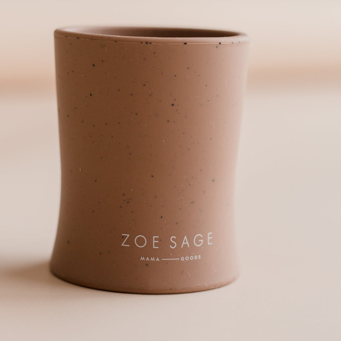 Silicone Speckled Soft Grip Open Cup | Clay-Zoesage