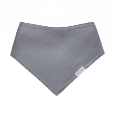 Light Grey Linen Dribble Bib - Zoesage