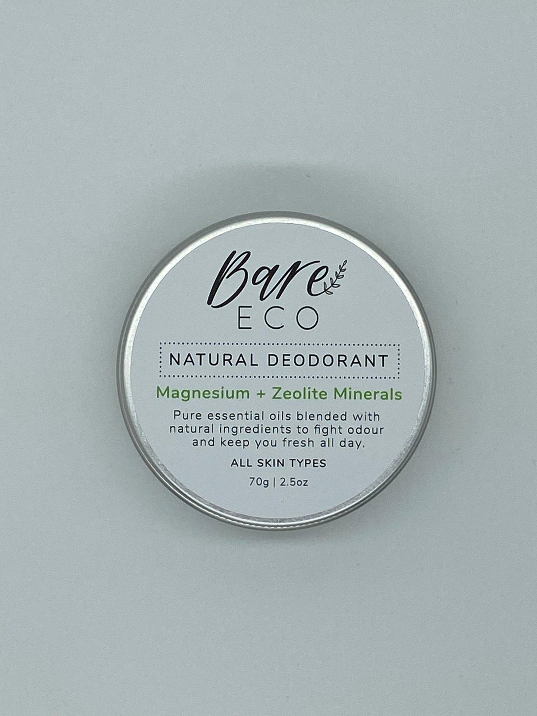 Bare Eco - Magnesium & Zeolite Natural Deodorant - Zoesage
