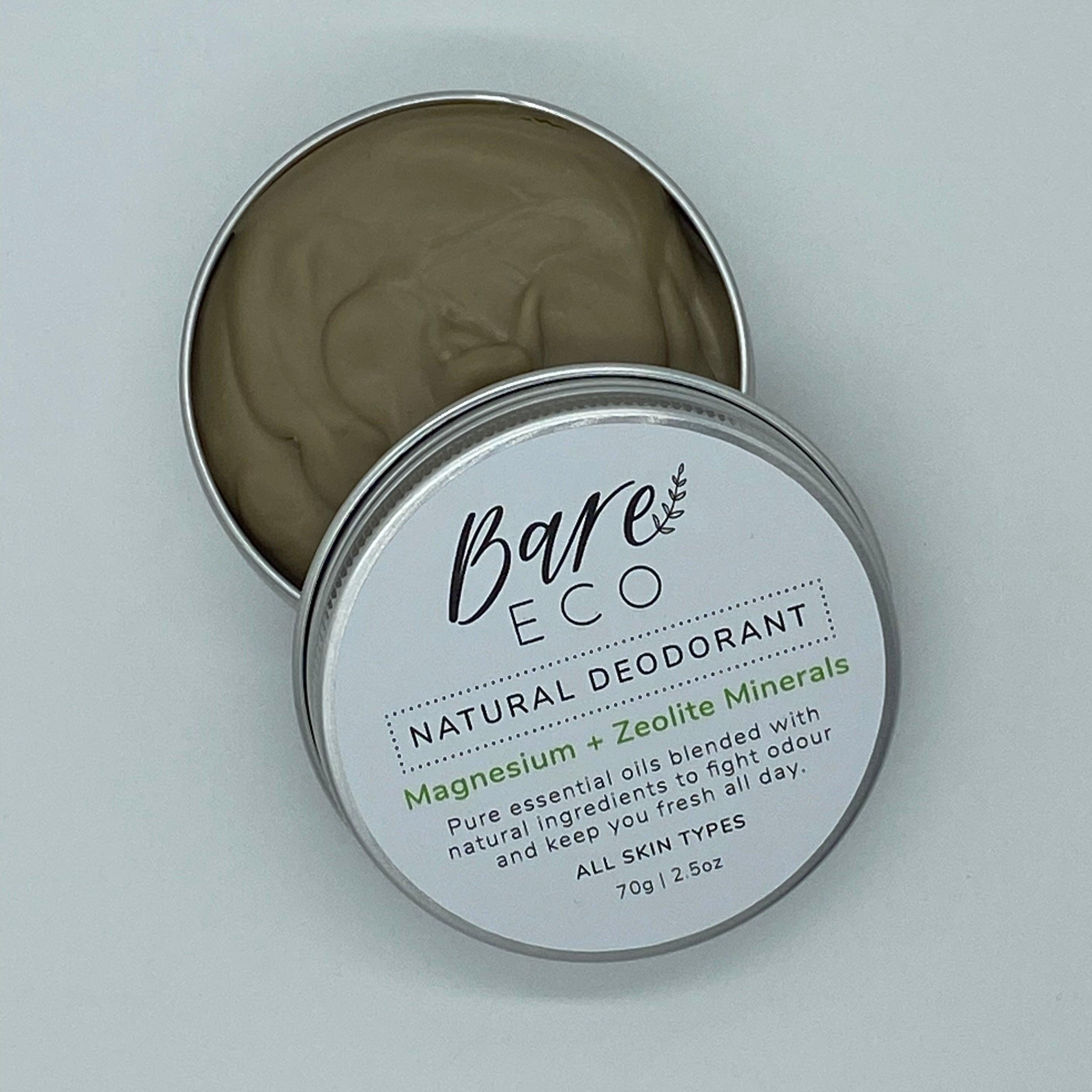 Bare Eco - Magnesium & Zeolite Natural Deodorant - Zoesage