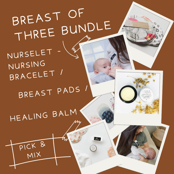 Breast of Three Bundle | NursElet | Breast Pads | Healing Balm